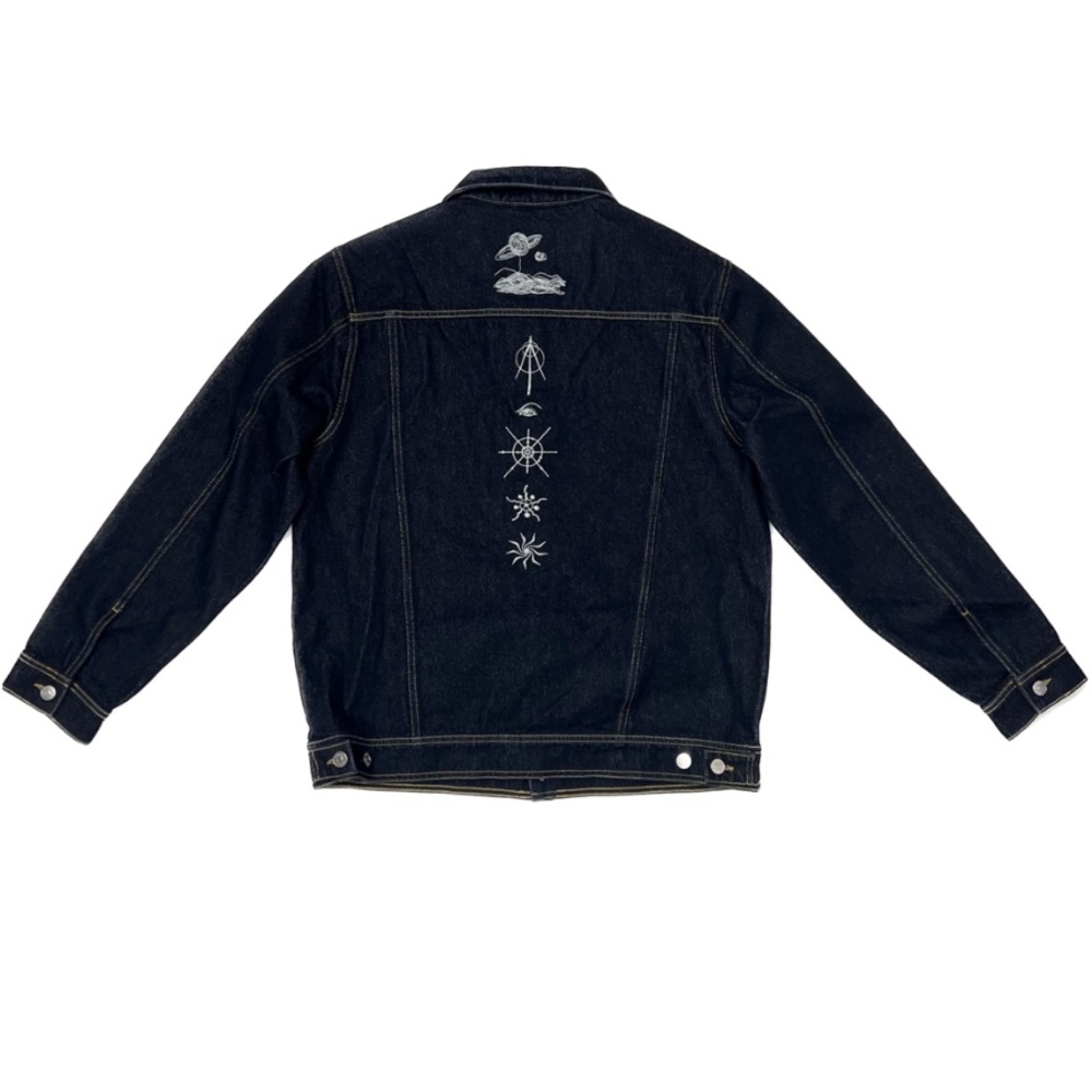 H&M /Nyden x Dr. Woo Embroidered Denim Jacket - Picture 4 of 14